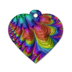 Radiant Sunday Neon Dog Tag Heart (Two Sided) from ArtsNow.com Back