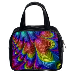 Radiant Sunday Neon Classic Handbag (Two Sides) from ArtsNow.com Front