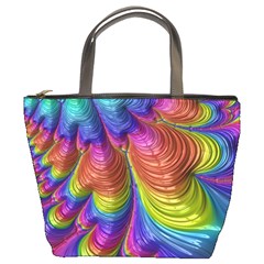 Radiant Sunday Neon Bucket Handbag from ArtsNow.com Front