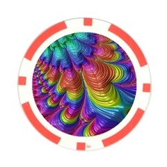 Radiant Sunday Neon Poker Chip (10 Pack) from ArtsNow.com Back