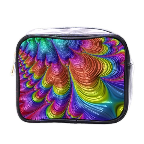 Radiant Sunday Neon Mini Travel Toiletry Bag (One Side) from ArtsNow.com Front