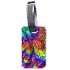 Radiant Sunday Neon Luggage Tag (Two Sides) from ArtsNow.com Front