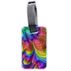 Radiant Sunday Neon Luggage Tag (Two Sides) from ArtsNow.com Back