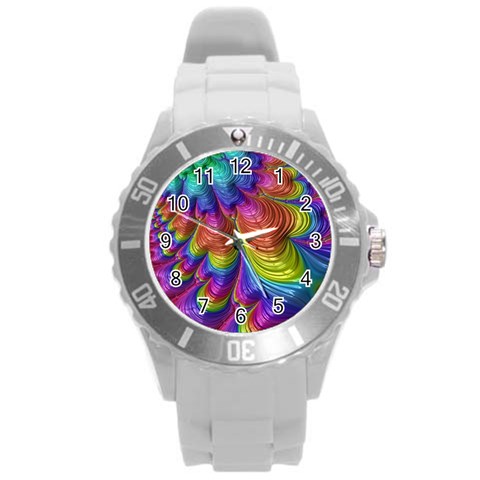 Radiant Sunday Neon Plastic Sport Watch (Large) from ArtsNow.com Front