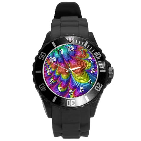 Radiant Sunday Neon Plastic Sport Watch (Large) from ArtsNow.com Front