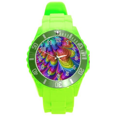 Radiant Sunday Neon Plastic Sport Watch (Large) from ArtsNow.com Front