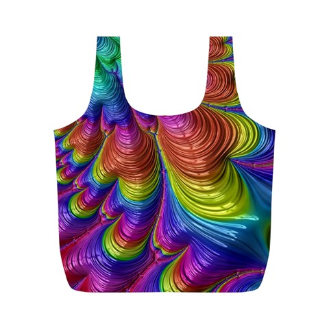 Radiant Sunday Neon Reusable Bag (M) from ArtsNow.com Front