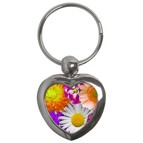 Lovely Flowers,purple Key Chain (Heart) from ArtsNow.com Front