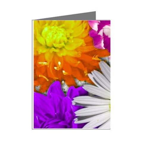 Lovely Flowers,purple Mini Greeting Card (8 Pack) from ArtsNow.com Right