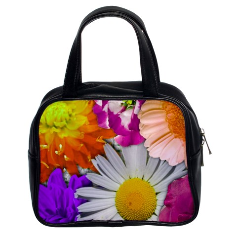 Lovely Flowers,purple Classic Handbag (Two Sides) from ArtsNow.com Front