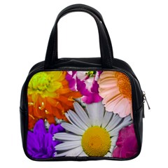 Lovely Flowers,purple Classic Handbag (Two Sides) from ArtsNow.com Front