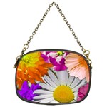 Lovely Flowers,purple Chain Purse (One Side)