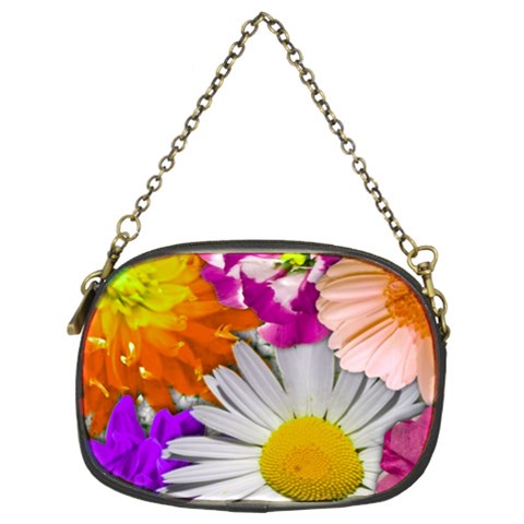 Lovely Flowers,purple Chain Purse (Two Sided)  from ArtsNow.com Front