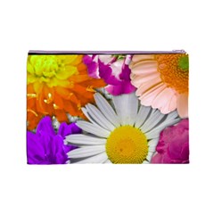 Lovely Flowers,purple Cosmetic Bag (Large) from ArtsNow.com Back