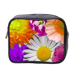 Lovely Flowers,purple Mini Travel Toiletry Bag (Two Sides) from ArtsNow.com Front