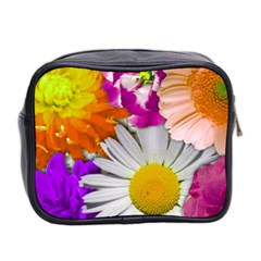 Lovely Flowers,purple Mini Travel Toiletry Bag (Two Sides) from ArtsNow.com Back