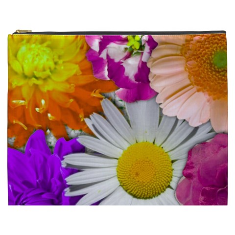 Lovely Flowers,purple Cosmetic Bag (XXXL) from ArtsNow.com Front