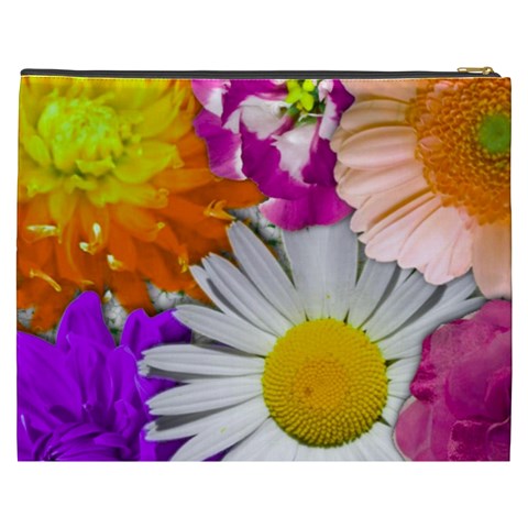 Lovely Flowers,purple Cosmetic Bag (XXXL) from ArtsNow.com Back