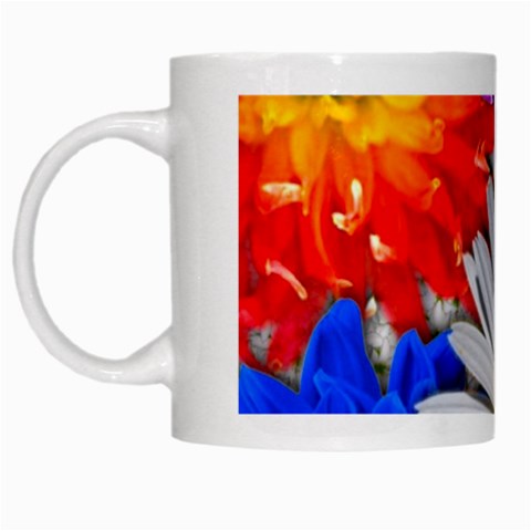 Lovely Flowers, Blue White Coffee Mug from ArtsNow.com Left