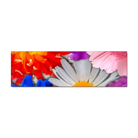 Lovely Flowers, Blue Bumper Sticker from ArtsNow.com Front