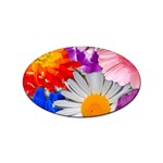 Lovely Flowers, Blue Sticker 100 Pack (Oval)