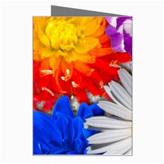 Lovely Flowers, Blue Greeting Card from ArtsNow.com Right