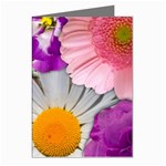 Lovely Flowers, Blue Greeting Card (8 Pack)