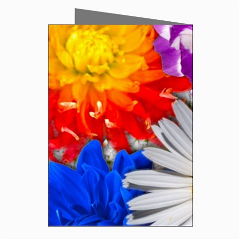 Lovely Flowers, Blue Greeting Card (8 Pack) from ArtsNow.com Right