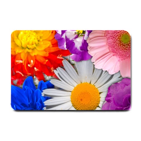 Lovely Flowers, Blue Small Door Mat from ArtsNow.com 24 x16  Door Mat