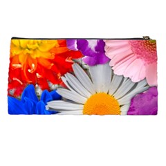 Lovely Flowers, Blue Pencil Case from ArtsNow.com Back