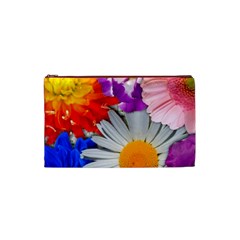 Lovely Flowers, Blue Cosmetic Bag (Small) from ArtsNow.com Front