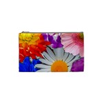 Lovely Flowers, Blue Cosmetic Bag (Small)