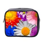 Lovely Flowers, Blue Mini Travel Toiletry Bag (Two Sides)