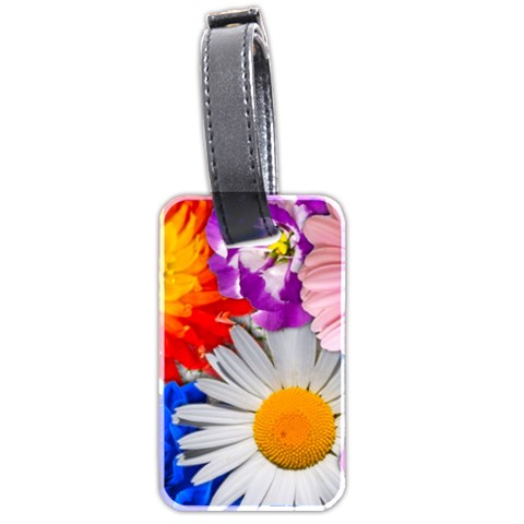 Lovely Flowers, Blue Luggage Tag (Two Sides) from ArtsNow.com Front