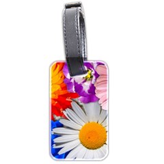 Lovely Flowers, Blue Luggage Tag (Two Sides) from ArtsNow.com Back