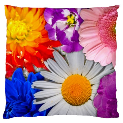 Lovely Flowers, Blue Large Cushion Case (Single Sided)  from ArtsNow.com Front