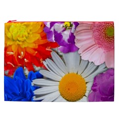 Lovely Flowers, Blue Cosmetic Bag (XXL) from ArtsNow.com Front