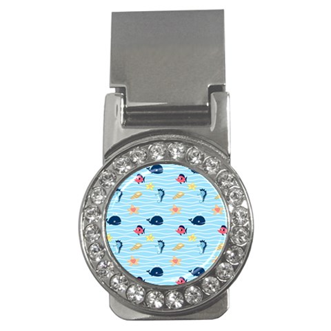 Fun Fish of the Ocean Money Clip (CZ) from ArtsNow.com Front