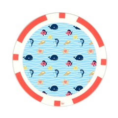 Fun Fish of the Ocean Poker Chip from ArtsNow.com Front