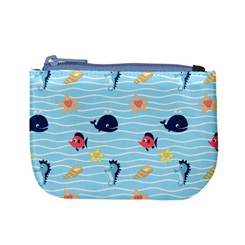 Fun Fish of the Ocean Coin Change Purse from ArtsNow.com Front