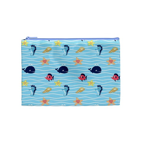 Fun Fish of the Ocean Cosmetic Bag (Medium) from ArtsNow.com Front