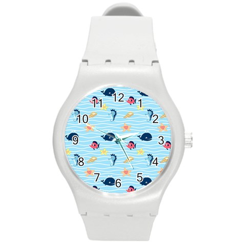 Fun Fish of the Ocean Plastic Sport Watch (Medium) from ArtsNow.com Front