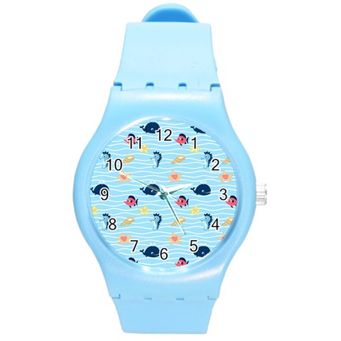 Fun Fish of the Ocean Plastic Sport Watch (Medium) from ArtsNow.com Front