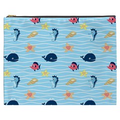 Fun Fish of the Ocean Cosmetic Bag (XXXL) from ArtsNow.com Front