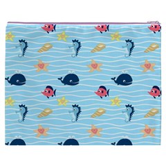 Fun Fish of the Ocean Cosmetic Bag (XXXL) from ArtsNow.com Back