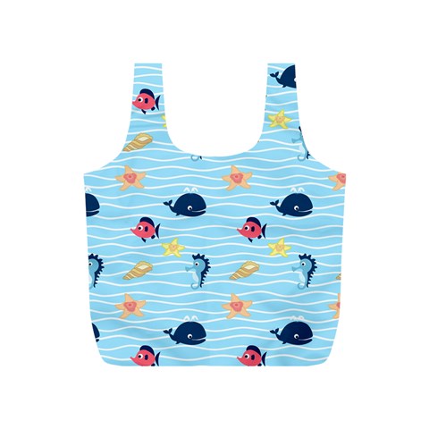 Fun Fish of the Ocean Reusable Bag (S) from ArtsNow.com Back