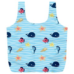 Fun Fish of the Ocean Reusable Bag (XL) from ArtsNow.com Front