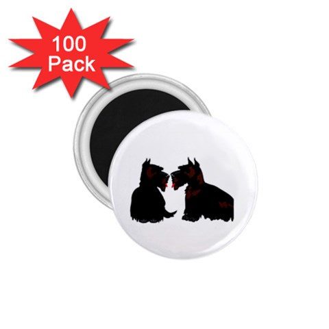 Scottish Terriers 1.75  Magnet (100 pack)  from ArtsNow.com Front