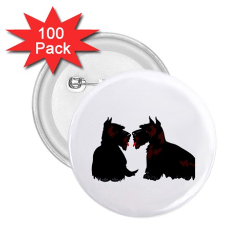 Scottish Terriers 2.25  Button (100 pack) from ArtsNow.com Front