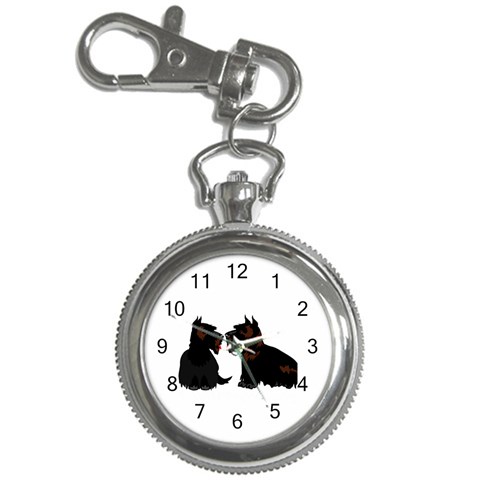 Scottish Terriers Key Chain Watch from ArtsNow.com Front